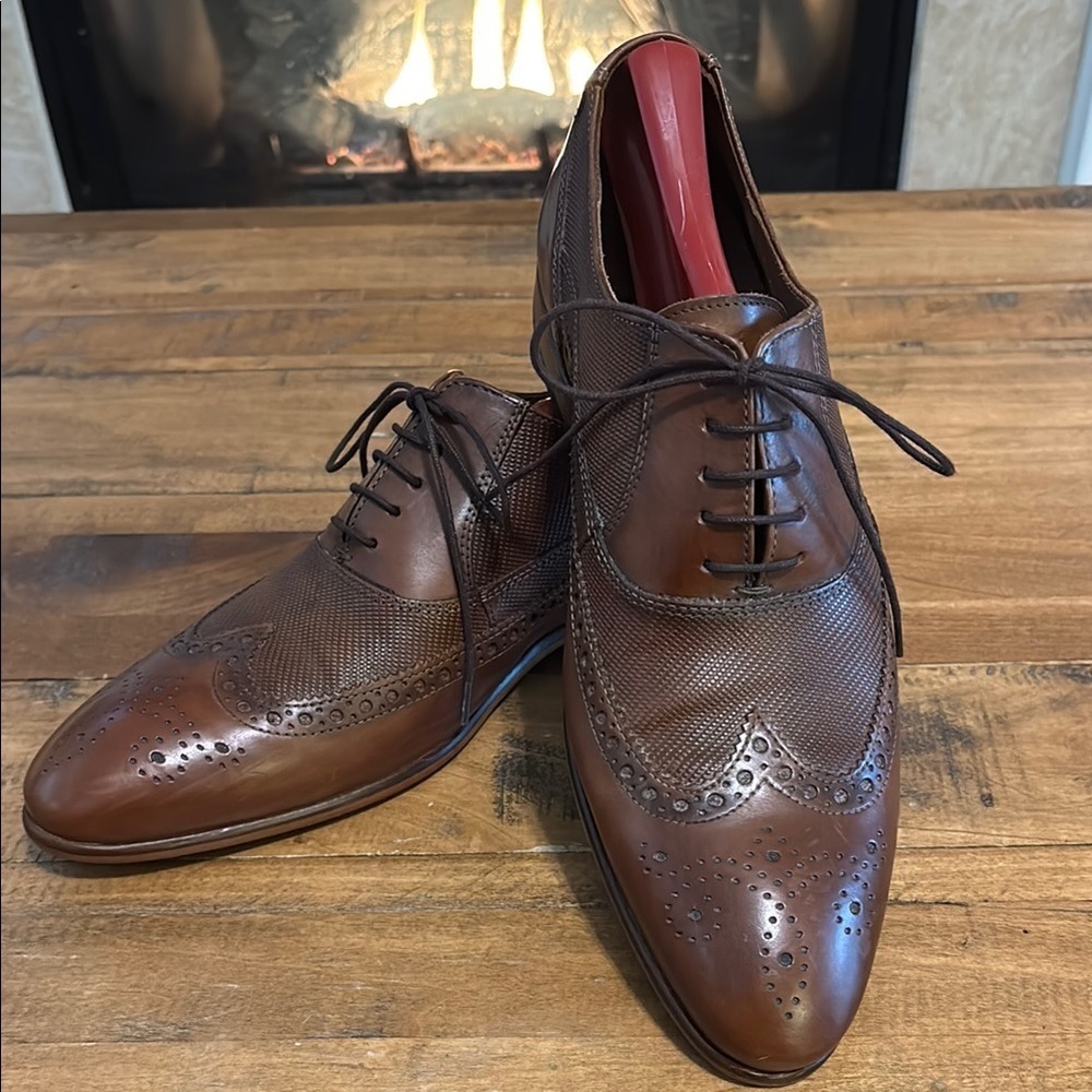 Lloyd  by Octavio made in Germany Brown Leather Wingtip Oxford Shoes